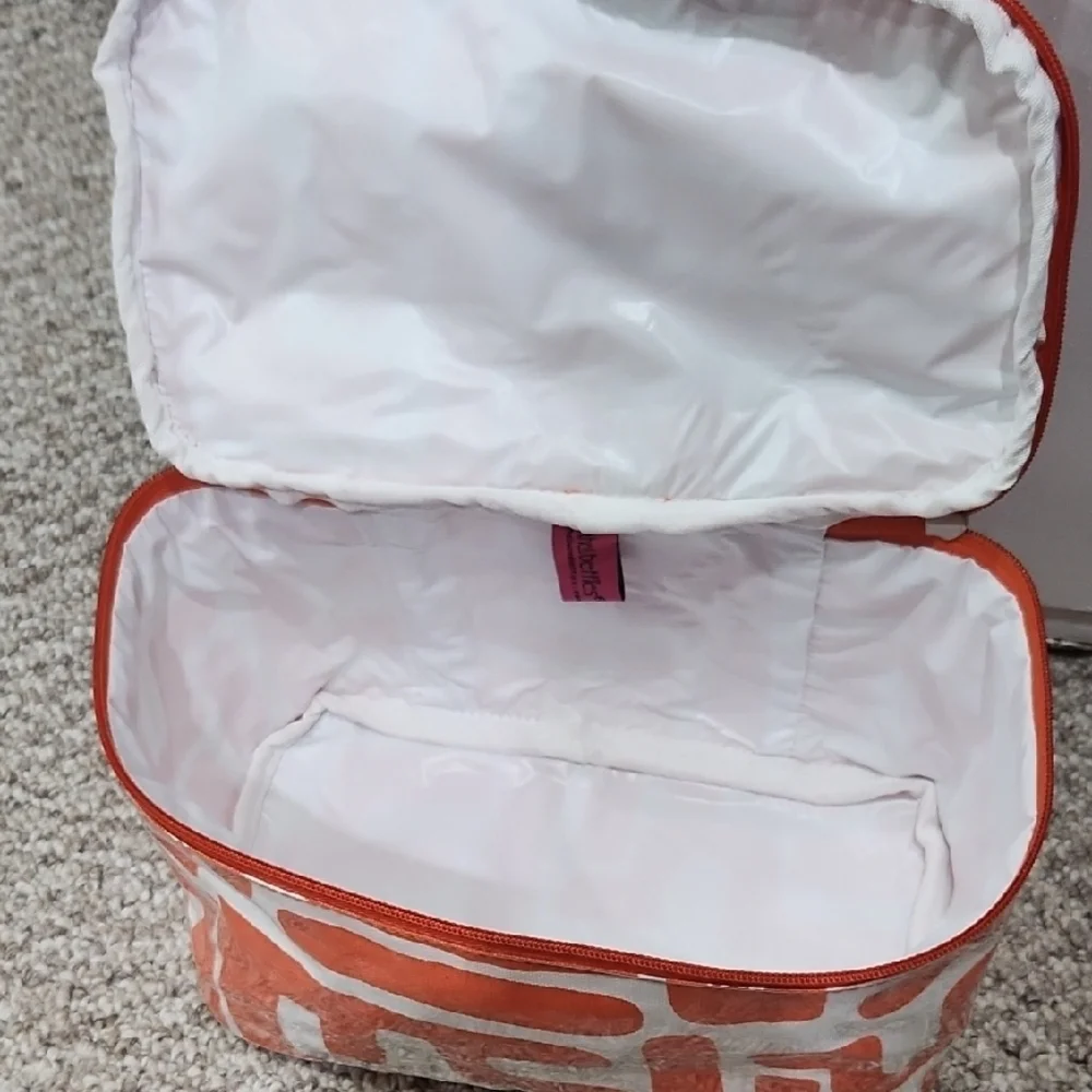 Orange and White Makeup Organizer